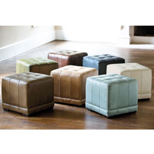 Burlap Seat Storage Ottoman | Ballard Designs