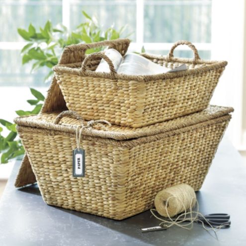 Set of 2 Hampton Lidded Baskets | Ballard Designs