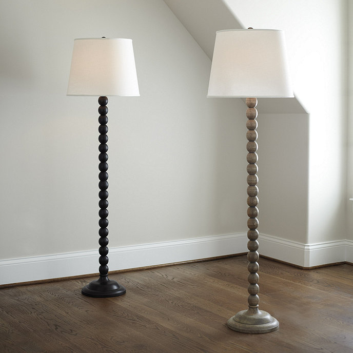 Sloan Wood Ball Floor Lamp | Ballard Designs